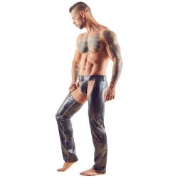 Svenjoyment Pantalon Bdsm CHAPS Noir